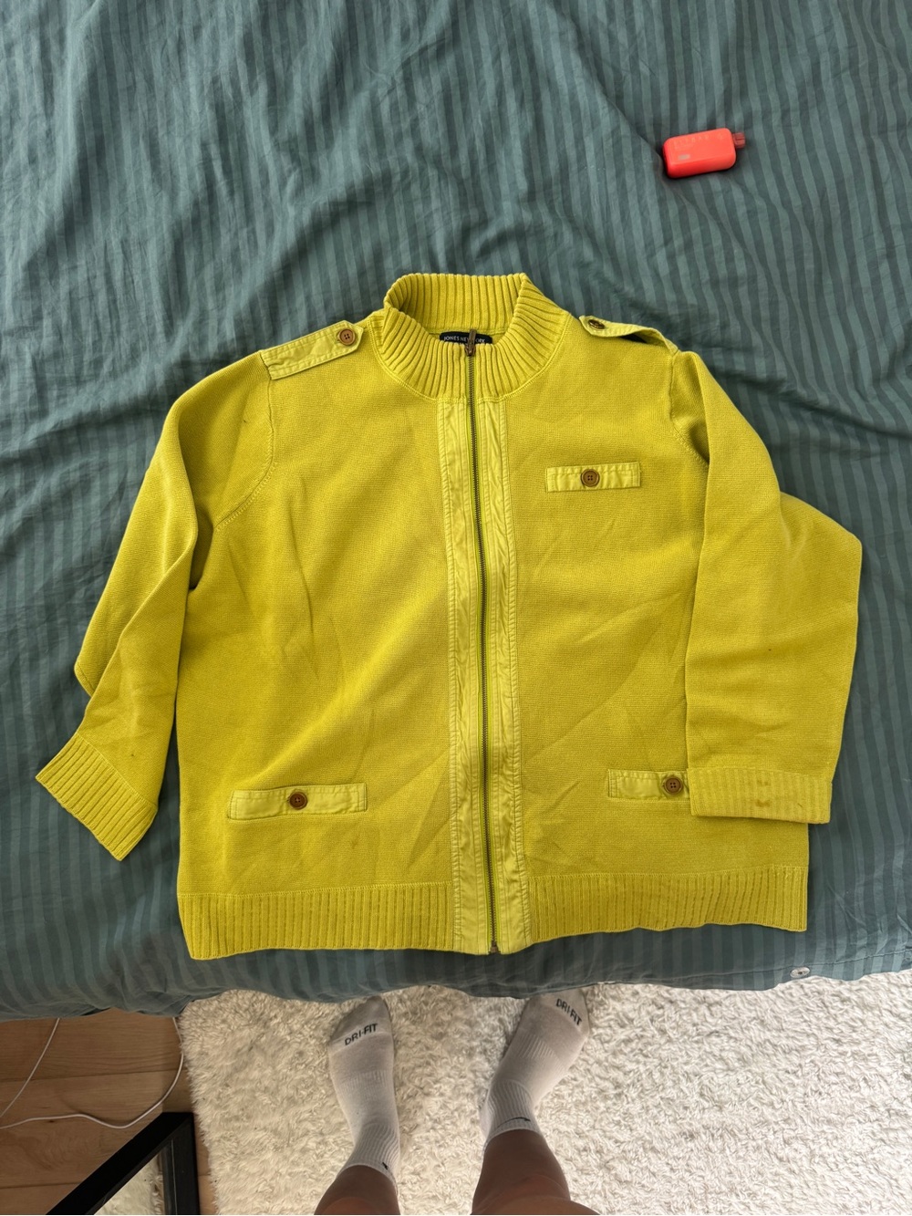 Jones New York Kids' Zip Jacket in Bright Yellow